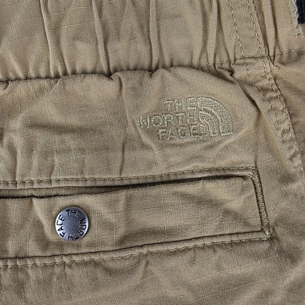 The North Face Tan Mens M  Ripstop cotton Belted Outdoor Hiking Cargo Shorts - Picture 12 of 13